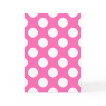 Hot Pink Polka Dots Cards