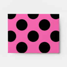 Hot Pink Polka Dots Envelopes