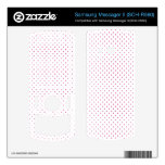Hot Pink Polka Dots Samsung Messager II Skin