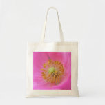 Hot Pink Poppy Flower Canvas Bags