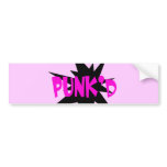 HOT PINK PUNK'D BUMPER STICKERS