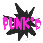 HOT PINK PUNK'D STICKERS