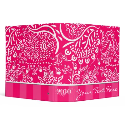 Hot Pink Raspberry Binder