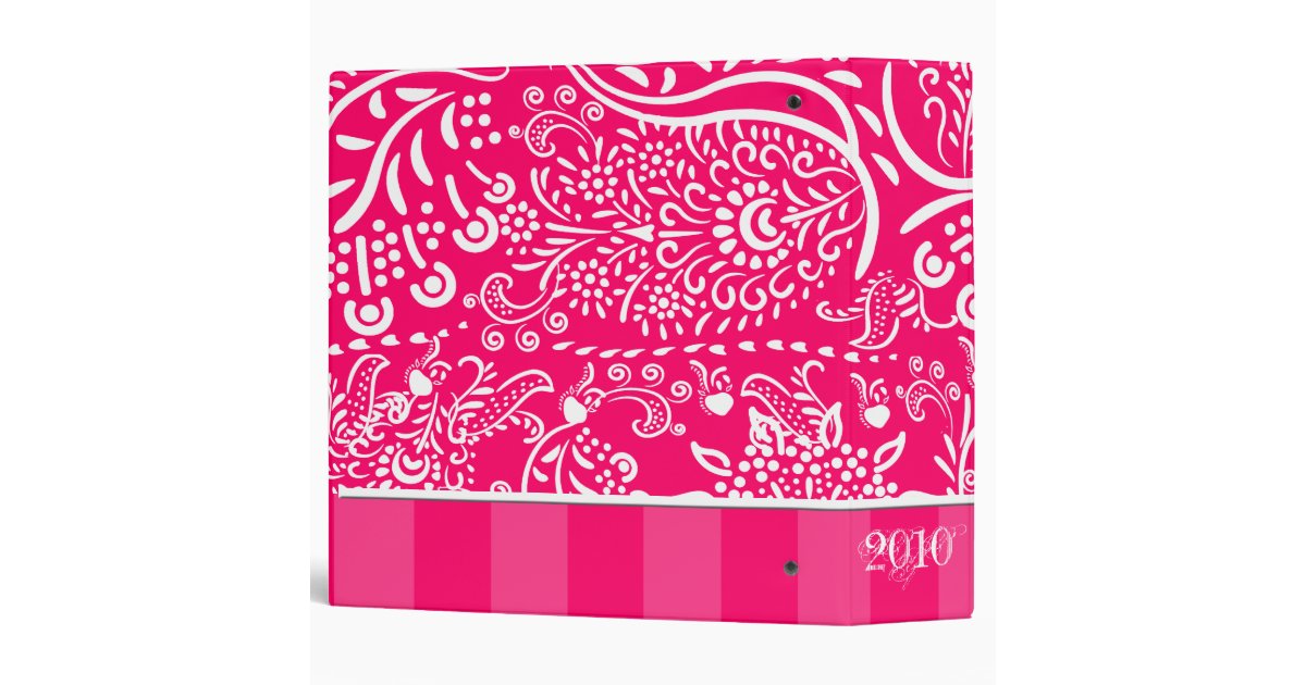 Hot Pink Raspberry Binder Zazzle
