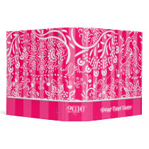 Hot Pink Raspberry Binder With Stripes by samack Hot Pink Raspberry Binder With Stripes