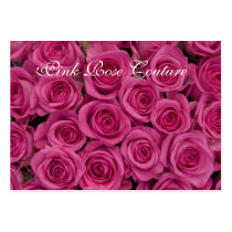 Hot Pink Roses Earring Display Business Card