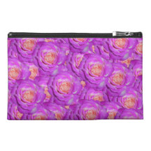 Hot pink roses travel accessories bags