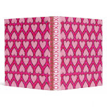 Hot Pink Scrapbook Hearts Binder