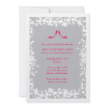 Hot Pink Shoes Bridal Shower Invitation