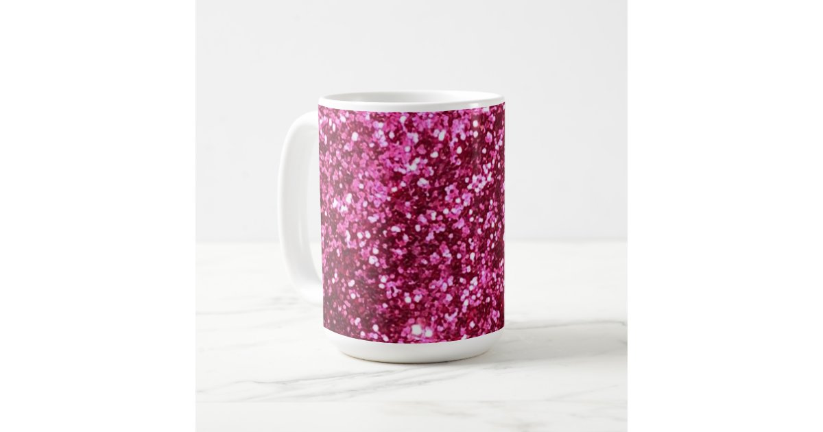 Hot Pink Sparkle Glitter Coffee Mug Zazzle 1398