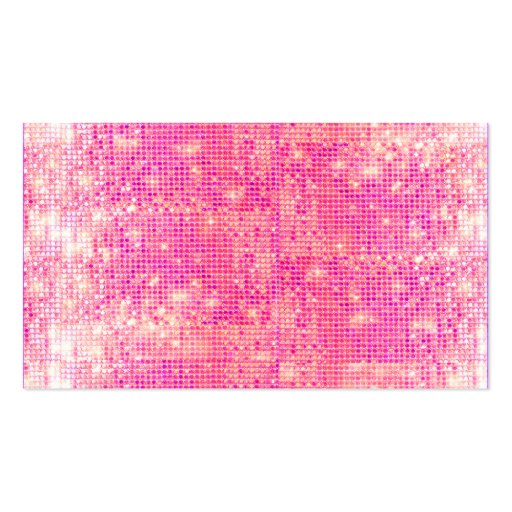 Hot Pink Sparkly Sequins Business Card (front side)