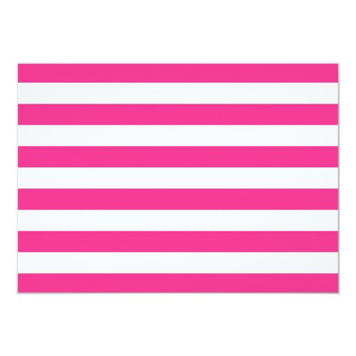 Hot Pink Striped Bachelorette Party Invitations