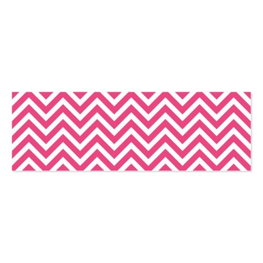 Hot Pink Sweet Heart & Chevron Gift Tags Business Card (back side)