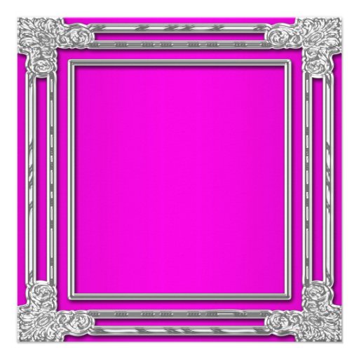 Hot Pink Tiara Sweet 15 Quinceanera Custom Invite