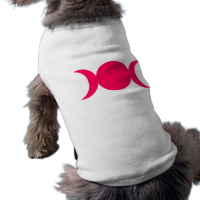 Hot Pink Triple Goddess Dog Shirt