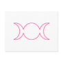 Hot Pink Triple Goddess Outline Postcard