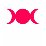 Hot Pink Triple Goddess Tee Shirt