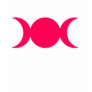 Hot Pink Triple Goddess Tee Shirt