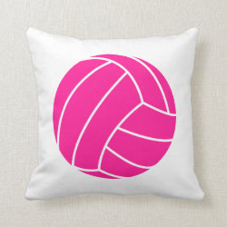 Hot Pink Volleyball Pillows