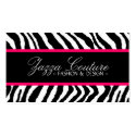 Hot Pink  Zebra Business card business cards