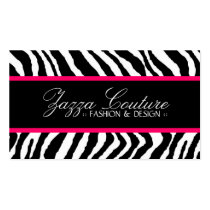 Hot Pink Zebra Business card business cards by colourfuldesigns Hot Pink Zebra Business card business cards
