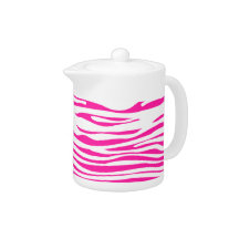 Hot Pink Zebra stripe pattern animal print