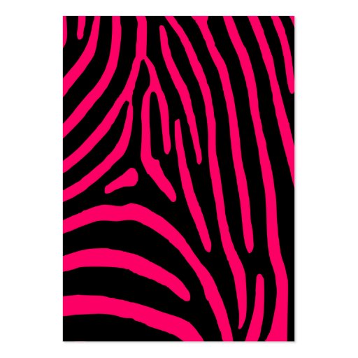 Hot Pink Zebra Stripes Business Card