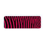 Hot Pink Zebra Stripes Custom Return Address Labels