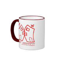 HOT PROPERTY , B-L-DING COFFEE MUGS