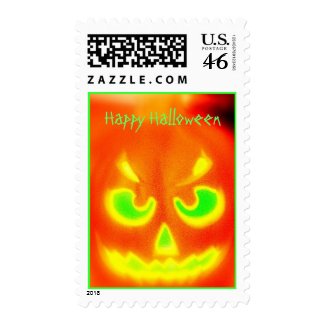 Hot Pumpkin, Happy Halloween stamp