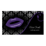 hot purple Makeup artist Business Cards business cards