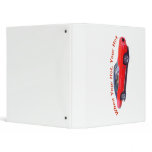 Hot red car  ring binder