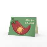 Hot Red Chili Pepper Thank You - Western cards