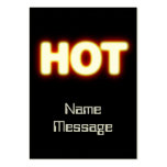 HOT Red Hot White Glowing Logo