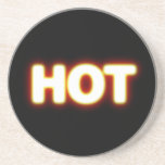 HOT Red Hot White Glowing Logo