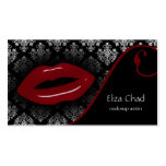 hot red Makeup artist Business Cards business cards