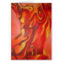 Hot Red Nude: Burn Baby Burn Card
