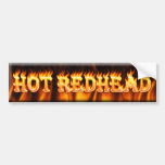 hot redhead bumper sticker