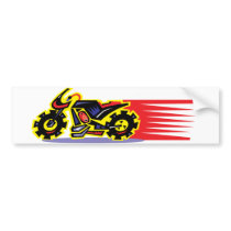 Hot Ride Motorcycle Bumper Sticker bumper stickers by briwanderz Hot Ride Motorcycle Bumper Sticker bumper stickers