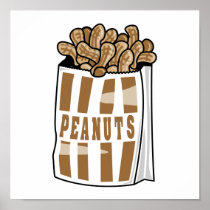 hot roasted peanuts poster