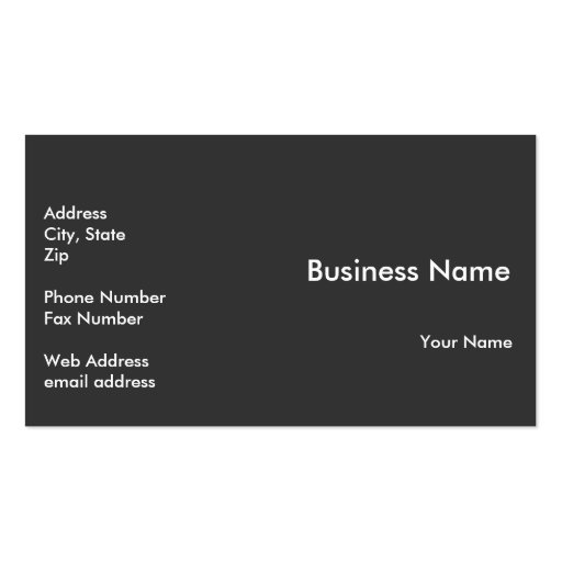 Hot Rod 911 Business Card Templates (back side)