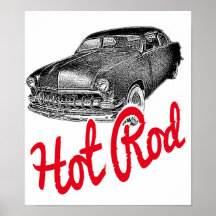 Hot Rod cars Print