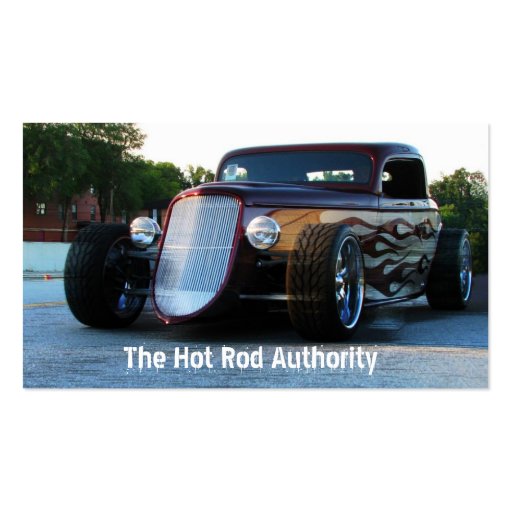 Hot Rod Central Business Card Templates (front side)