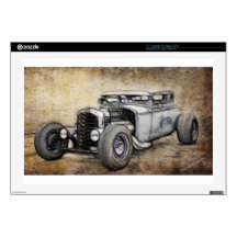 Hot Rod Coupe Decals For Laptops