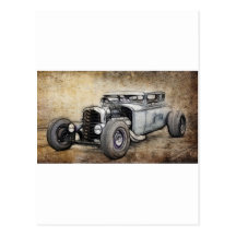 Hot Rod Coupe Post Card