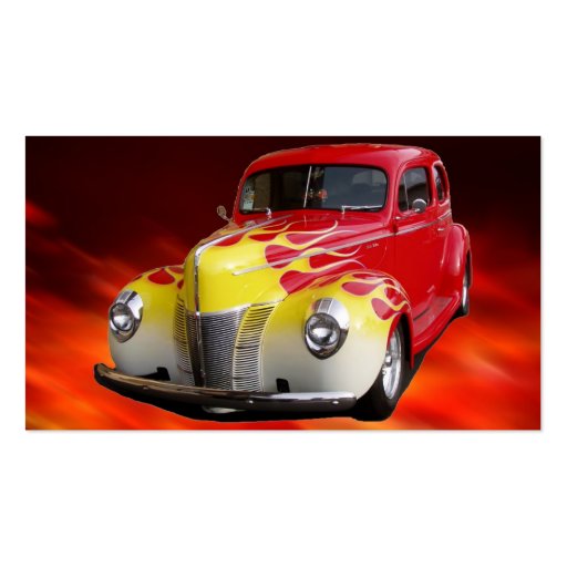 Hot Rod Deluxe Business Card Template (back side)