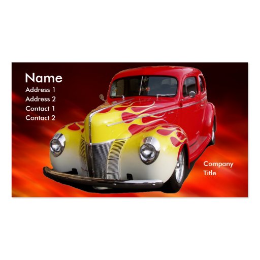 Hot Rod Deluxe Business Card Template