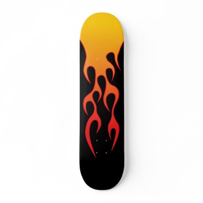 Extreme graphic flame inspired by traditional hot rod decals