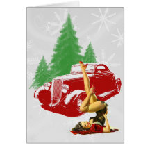 Hot Rod & Pin Up Christmas Cards