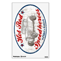 Hot Rod racing team Wall Skin